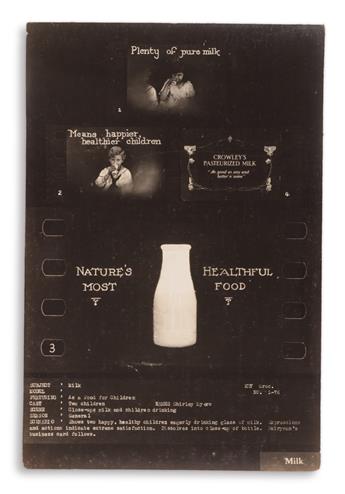 (FILM.) Storyboard sample advertisements for use in silent films.